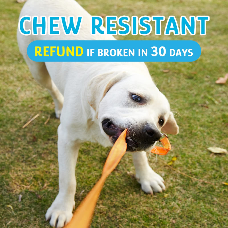 Chew Resistant, Float on Water Dog Training Leash, Wear-Resistant Leashes, Heavy Duty Hook Safe Handle Reflective Lead for Dogs-15ft 20ft 30ft 40ft 50ft for Large Medium Small Pets Dogs-OG 20ft 20FT- Refund if broken in 30 days Wear Resistant - Orange - PawsPlanet Australia