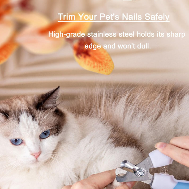 Pets Nail Clippers and Trimmers-with Safety Guard to Avoid Overcutting, Free Nail File, Razor Sharp Blade-Professional Grooming Tool for Pets,Suit for All Dogs and Cats (Small Size) Small size - PawsPlanet Australia