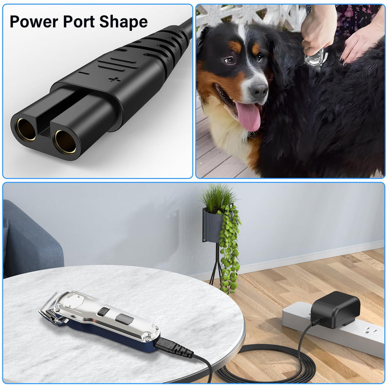 Dog Clipper Charger Power Cord for oneisall Low Noise Dog Clippers Model RFC-676 RFC676 RFC 676 Power Supply AC DC Adapter for oneisall Rechargeable Stainless Pet Shaver Charging Plug Cable - PawsPlanet Australia