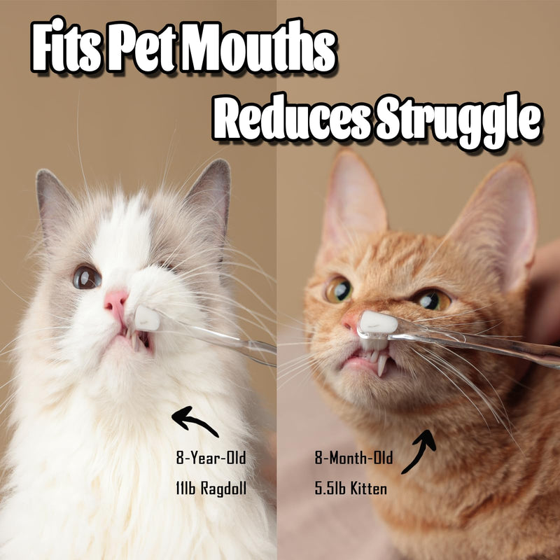 E.M&S.T by Emmeliestella Small Dog & Cat Toothbrush Micro Head, Mini Sized, Cat Dental Care, Pets Toothbrush, Oral Hygiene, Easy to Handle, Deep Clean, Extra Soft Bristles, Independent Packaging 3PCS - PawsPlanet Australia