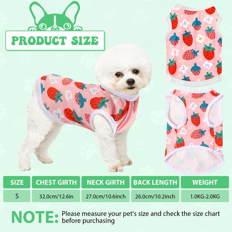 Paterr 25 Pcs Dog Shirts Printed Puppy Clothes Breathable Cartoon T Shirt for Dog Soft Puppy Clothing Lovely Pet Shirts Outfits for Pet Dogs Cats Summer Party Holiday, 25 Styles (Size: S) Small - PawsPlanet Australia