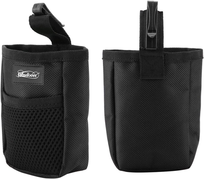 2 Pcs Dog Treat Pouch Pet Trainning Waist Bag Portable Food Snack Small Item Storage Holder Bag Hook Design Pet Training Reward Pouch Bait Sack Mini Doggie Puppy Bird Snack Carrier Container Pockets black*2 - PawsPlanet Australia