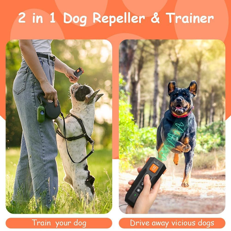 New Dog Bark Deterrent > 3 Emitters > Dog Training Tool> Safe and User-Friendly > Designed to Train Dogs and Discourage Excessive Barking > Alternative to Shock Collars.