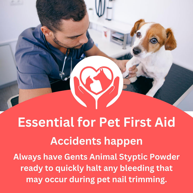 G.B.S Styptic Powder for Animals – Fast-Acting Blood Stop for Dogs, Cats, Birds & Small Pets – First Aid Powder for Nail Bleeding, Minor Cuts & Grooming – 1 oz, Pack of 1 1 ounce - PawsPlanet Australia