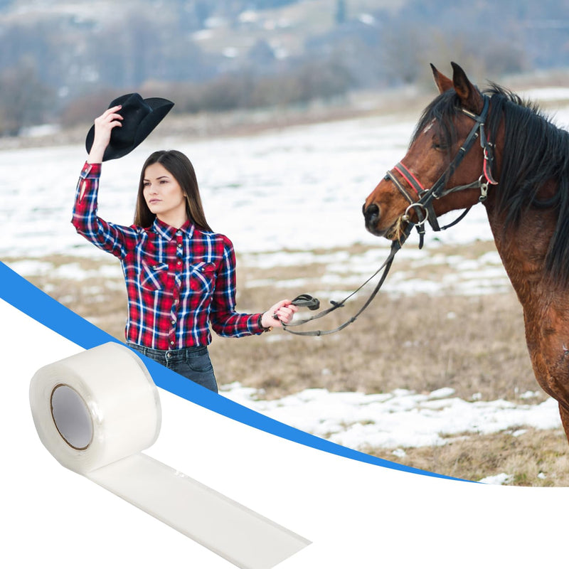 3 Rolls Horse Bit Wrap Tape, Elastic Horse Bit Guards Protector for Equines Equestrian, Silicone Horse Bit Accessories Protection for Horses Bit Care Supplies - PawsPlanet Australia