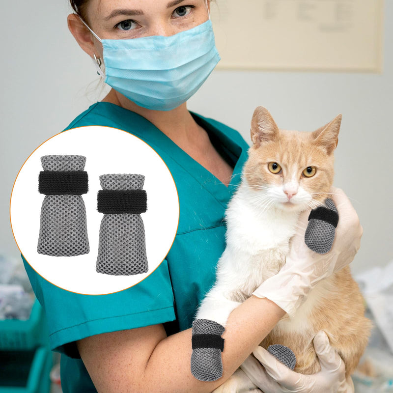 4 Pcs Cat Mittens to Prevent Scratching Adjustable Cat Claw Protectors Covers Mesh Breathable Cats Shoes Kitten Shoes Socks Booties Anti Scratch Kitten Foot Covers for Pet Bathing Cutting Nails - PawsPlanet Australia