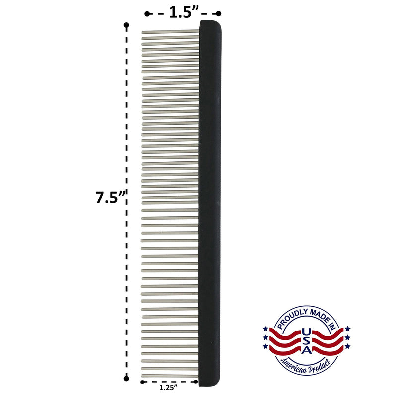 Professional Comb Dual-Spaced with Extra-Long silky smooth teeth Extra Long - PawsPlanet Australia