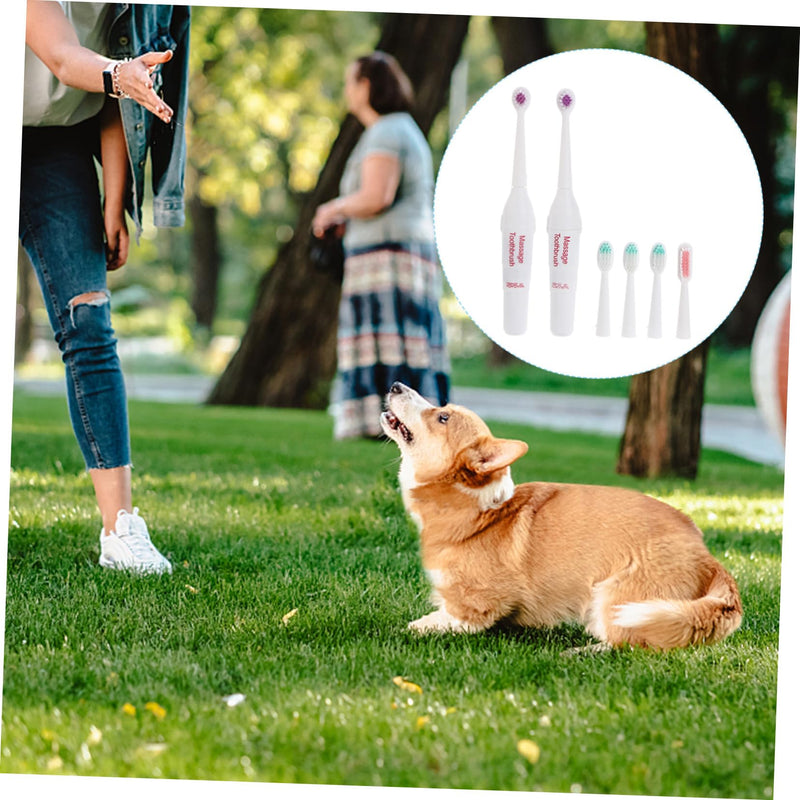Mipcase Electric Toothbrush Dog Portable Ultrasonic Dental Care for Pets Gentle and Effective 1 pc (pack of 1) As Shown