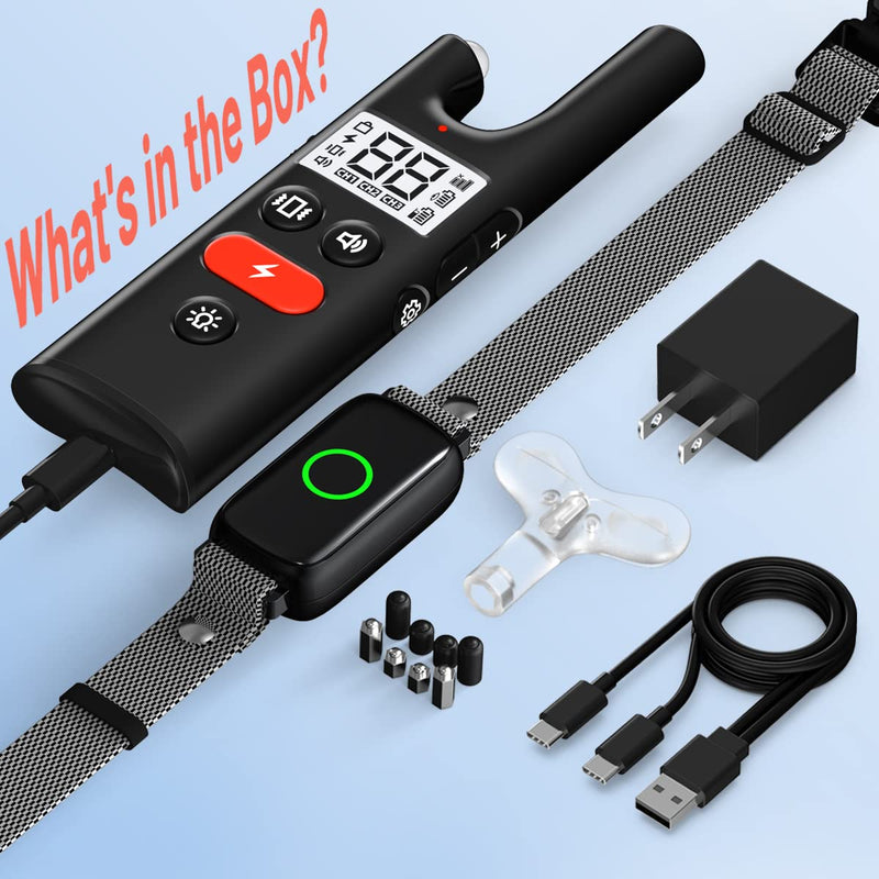 Shock Collar Dog Training Collar with Remote 3300ft Range Waterproof E Collar Rechargeable Electric Dog Shock Collar for Small Medium Large Dogs with Beep Vibration Shock and Light Dog Collar - PawsPlanet Australia