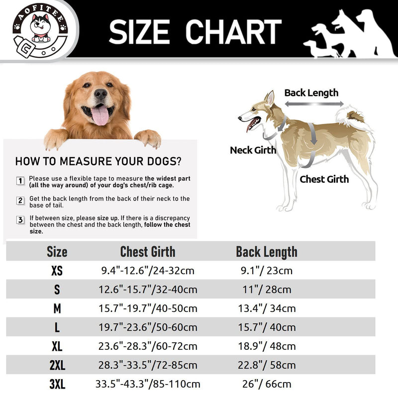 AOFITEE Reversible Dog Cold Weather Coat, Waterproof British Style Plaid Winter Pet Jacket, Warm Cotton Lined Vest Windproof Collar Outdoor Apparel for Small Medium and Large Dogs XX-Large (Pack of 1) Red & Black Grid - PawsPlanet Australia