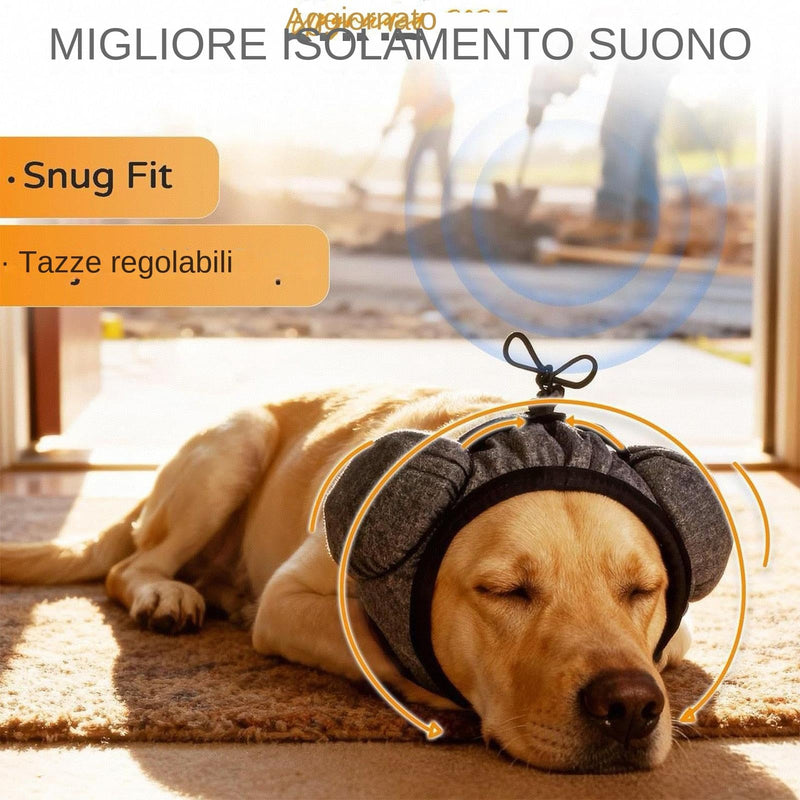 Ear protection for dogs against noise | Soft and wear-resistant ear protectors, hoods for dog ears - for care, air drying, travel, winter grey