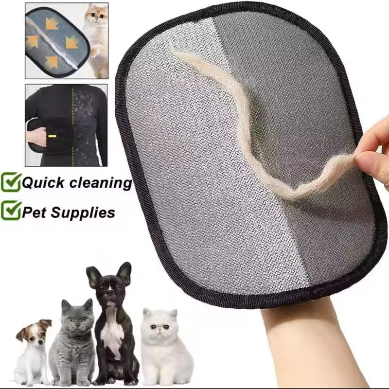 Pet Hair Removal Glove 3 Pack for Dogs & Cats, Reusable Electrostatic Grooming Mitt, 5-Finger Pet Hair Remover for Furniture, Couch, Carpet, Clothes & Car Seat - PawsPlanet Australia