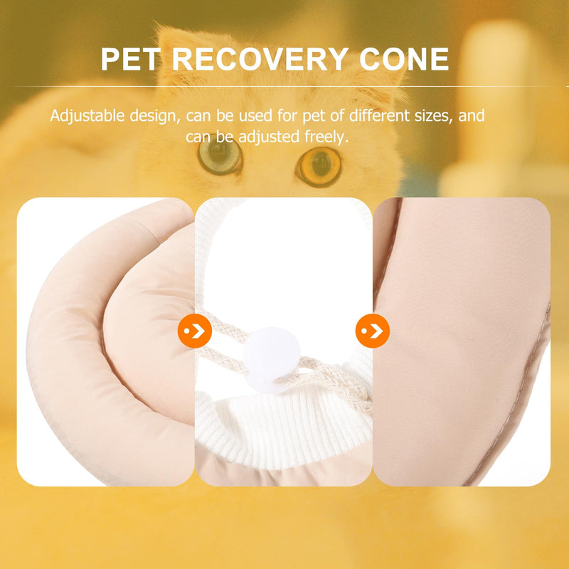 GANAZONO Elastic Neck Cone for Cats made of Waterproof Fabric with Elasticity and Durability Comfortable Safety Collar for Kittens and Adult Cats
