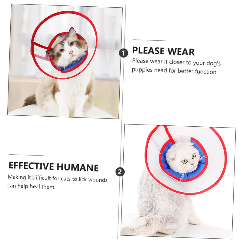 PartyKindom Scratch Protection Collar for Dogs Transparent Collar Adjustable Recovery Collar for Pets Lightweight and Comfortable Suitable for Puppies and Adults for Medical Treatments