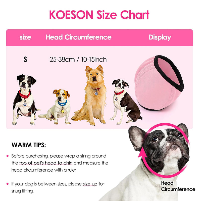 Dog Swim Ear Covers,Swimming Waterproof Dog Ear Caps,Dog Ear Muffs Noise Protection,Waterproof Adjustable Cat Ear Shower Wrap,Pet Ear Covers for Anxiety Relief,Swimming,Grooming,S S