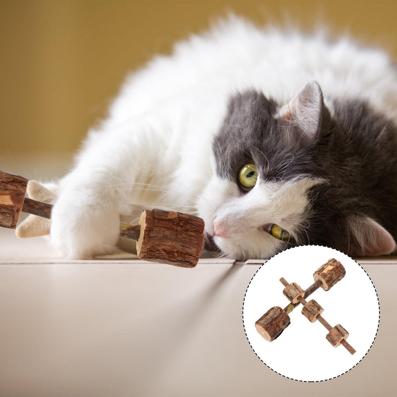 VALICLUD 2-Pack Cat Chew Sticks for Dental Care for Kittens and Cats Massages Gums Relieves Stress Cat Toy Random Style