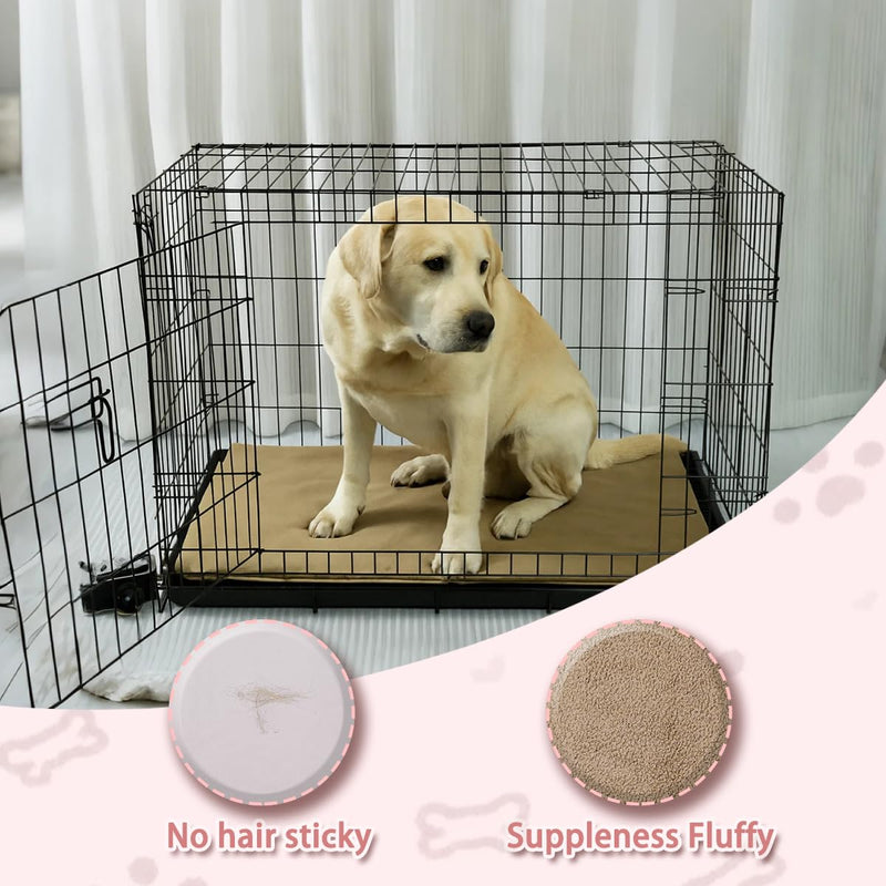 Dog Crate Pan Cover Washable Dog Bed Liner 36x24 Inch Universal Crate Pan Cover for Pet Cages Tray Fitted Pet Supplies - PawsPlanet Australia
