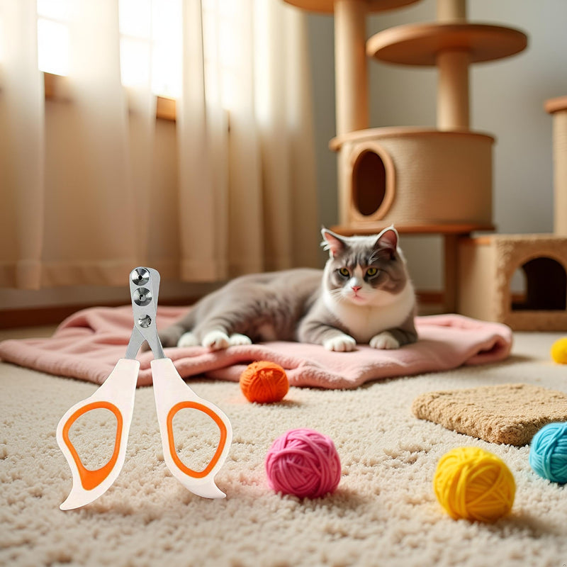 Jowxsx Orange Cat Nail Clippers with Circular Cut Hole,Cat Claw Clippers Cat Nail Trimmers Avoid Over Cutting Pet Nail Clippers Grooming Tool for Cat,Cat Nail and Trimmers，Grooming - PawsPlanet Australia