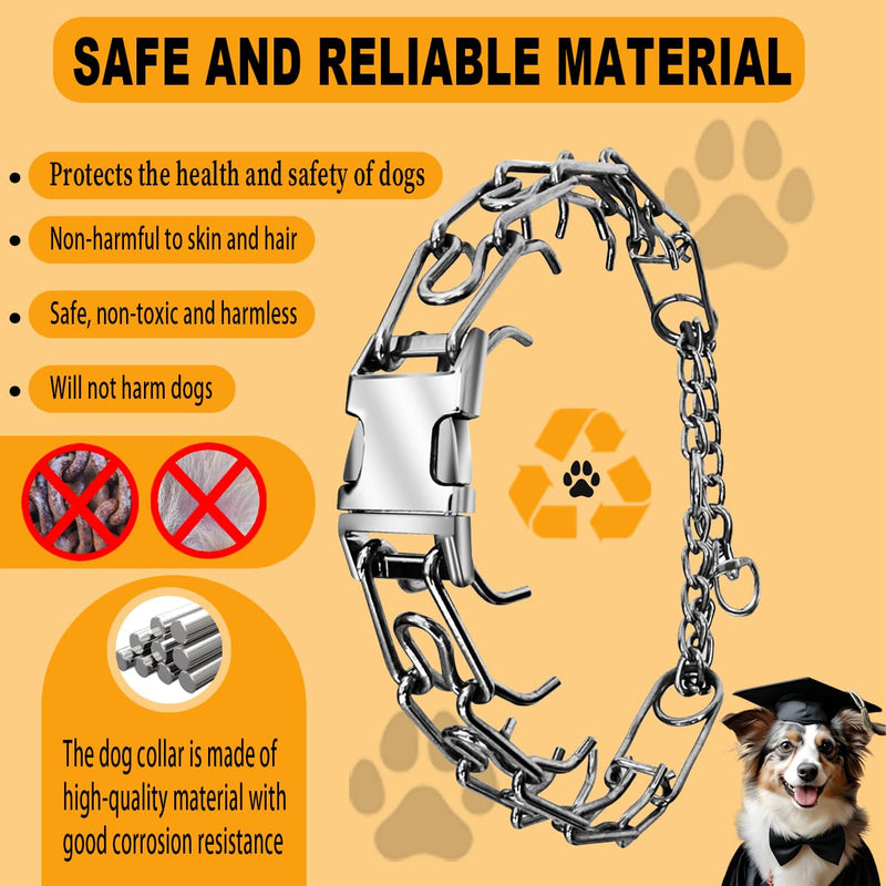Quick - Release Dog Collar, Metal Leash Collar for Small Dogs, Medium Dogs, Large Dogs (XL(23-26" Neck)) XL - PawsPlanet Australia