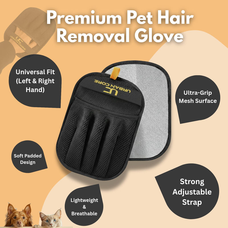 2 PCS Electrostatic Pet Hair Removal Glove for Laundry Best Dog Hair Remover Glove Magic Brush for Pet Fur Removal on Couch Use for Cat Grooming Supplies Dog Grooming Tool - PawsPlanet Australia