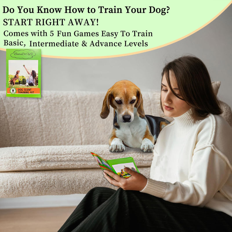 Dog Scent Training kit, Brain Games, Hide and Seek Toys - Fun Nose Work Games, Sniff and Seek Sniffing Toys, Nosework Kit, Scent Work Kit for All Ages Dog (Green) Green - PawsPlanet Australia