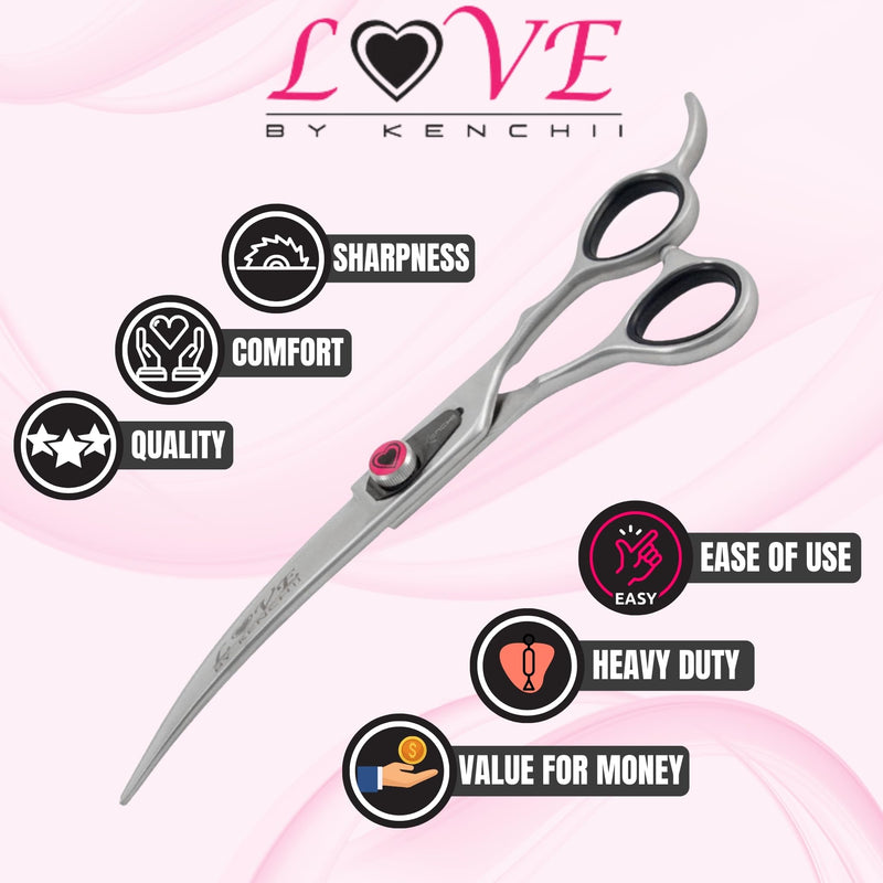 Kenchii Love­ Collection Scissors (7.0" Straight) - PawsPlanet Australia
