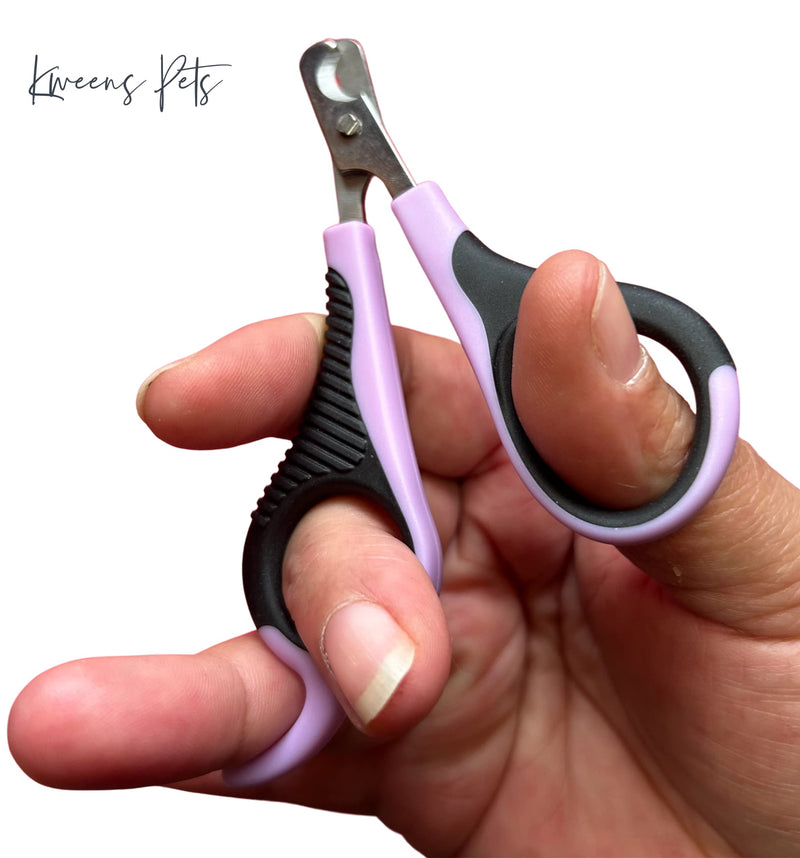 PURPLE Professional Small Pet Nail Clippers EASY GRIP Cat Nail Clipper and Trimmer Dogs Birds Rabbits Ferrets Chinchillas - PawsPlanet Australia