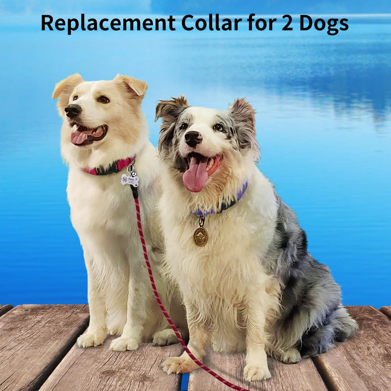 Shock Collar Replacement Strap, Replacement Collar for Bark Collar, Dog Training Collar Replacement Strap, Durable & Adjustable Dog Collar for Small Medium Large Dogs - Red & Purple - PawsPlanet Australia