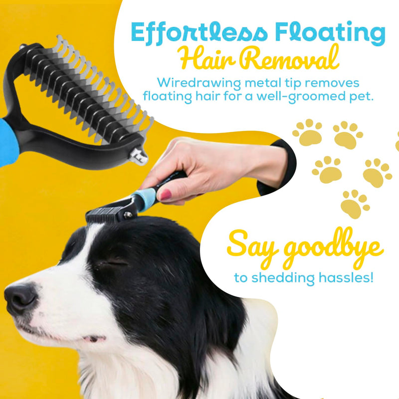 Sinko Undercoat Rake for Dogs, Undercoat Brush for Dogs, Dog Rake Brush for Shedding, Double Coat Dog Brush, Undercoat Brush for Cats, Dog Undercoat Brush Deshedding, Cat Undercoat Brush (Brush only) Brush only - PawsPlanet Australia
