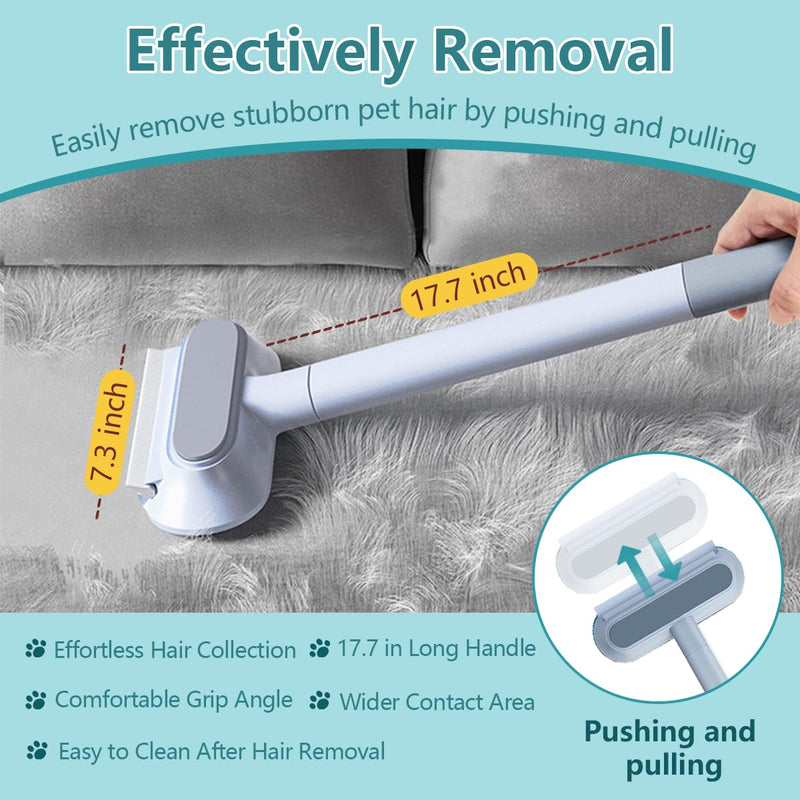 Pet Hair Removal Brush for Couch, Durable, Reusable, Washable Lint Cleaner for Dog and Cat Hair, Gentle on Furniture, Effective on Carpets, Clothing, Bedding - PawsPlanet Australia