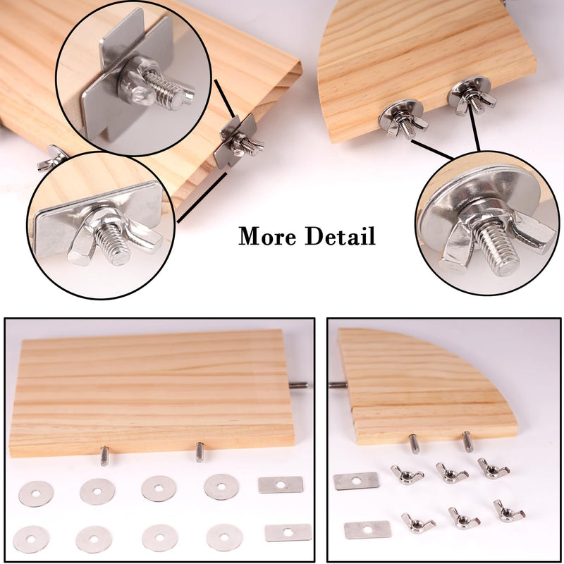 Bird Perch Platform Stand,Wood Perch Bird Platform Parrot Stand Playground Cage Accessories for Small Anminals Rat Hamster Gerbil Rat Mouse Lovebird Finches Conure Budgie Exercise Toy - PawsPlanet Australia