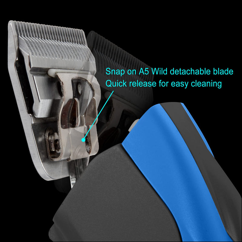 Furzone Detachable Blade - Size 15W Wide Blade 3/64", Made of Extra Durable Japanese Steel, Compatible with Most Andis, Oster, Wahl A5 Clippers - PawsPlanet Australia