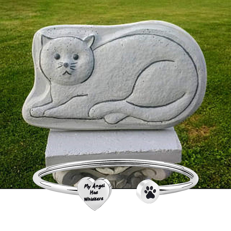 bobauna Pet Memorial Keychain My Angel Has Whiskers Pet Loss Jewelry Sympathy Loss Of Cat Gift For Cat Lover Family Friend cat whiskers TB - PawsPlanet Australia