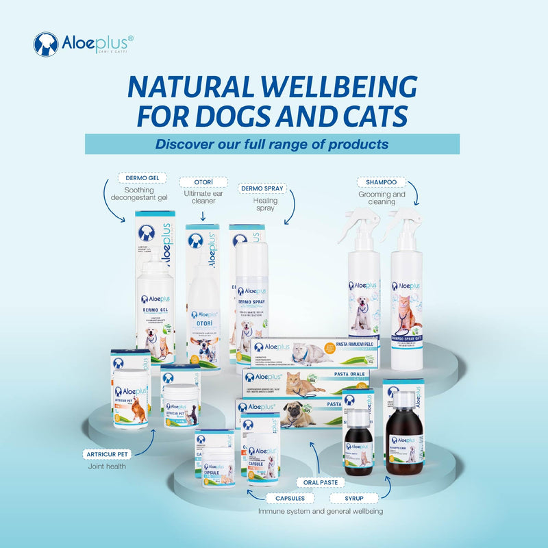 Artricur Pet Joint Supplement for Dogs and Cats 0-1 Kg - 100% Natural Joint Health Supplement with Organic Aloe Arborescens, Spirulina, Boswellia, Devil's Claw, 60 Capsules - PawsPlanet Australia