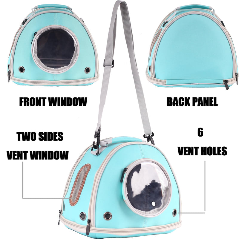 Guinea Pig Carrier Travel Cage, Portable Reptile Carrier Bag for Two (2) Guinea Pig, Bearded Dragon Lizard Carrier Cage for Small Animals Hamster Hedgehog Bird Bunny Kitten (Green, Typical Oxford) Green - PawsPlanet Australia