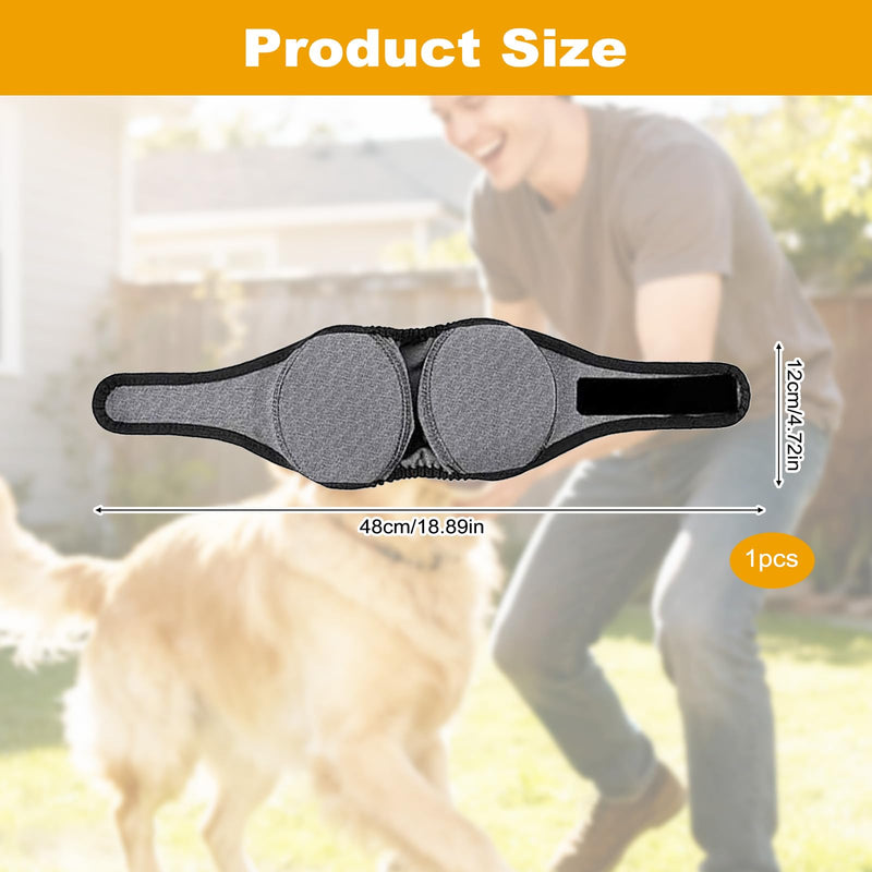 Dog Ear Muffs, Dog Ear Protectors, Ear Defenders for Noise Protection & Swimming, Waterproof Covers for Bathing Grooming Thunder Fireworks, Soft Breathable Adjustable Snood (M Size)