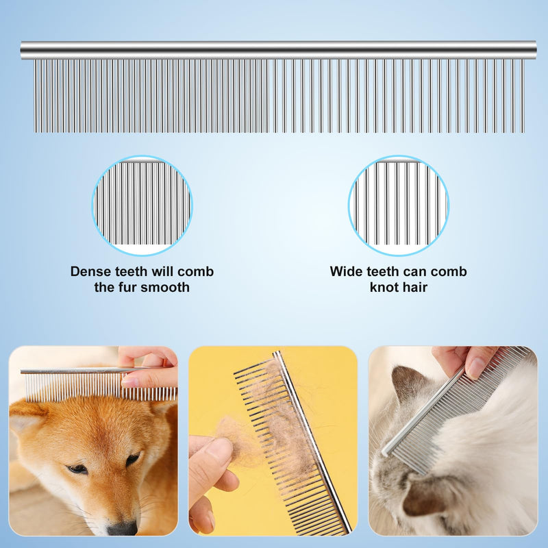 Odoland Dog Grooming Scissors Set Include Dog Slicker Brush, Pet Nail Clippers, Safety Round Tip Pet Grooming Shears for Kit Small Dogs Large Dog and Cats - PawsPlanet Australia
