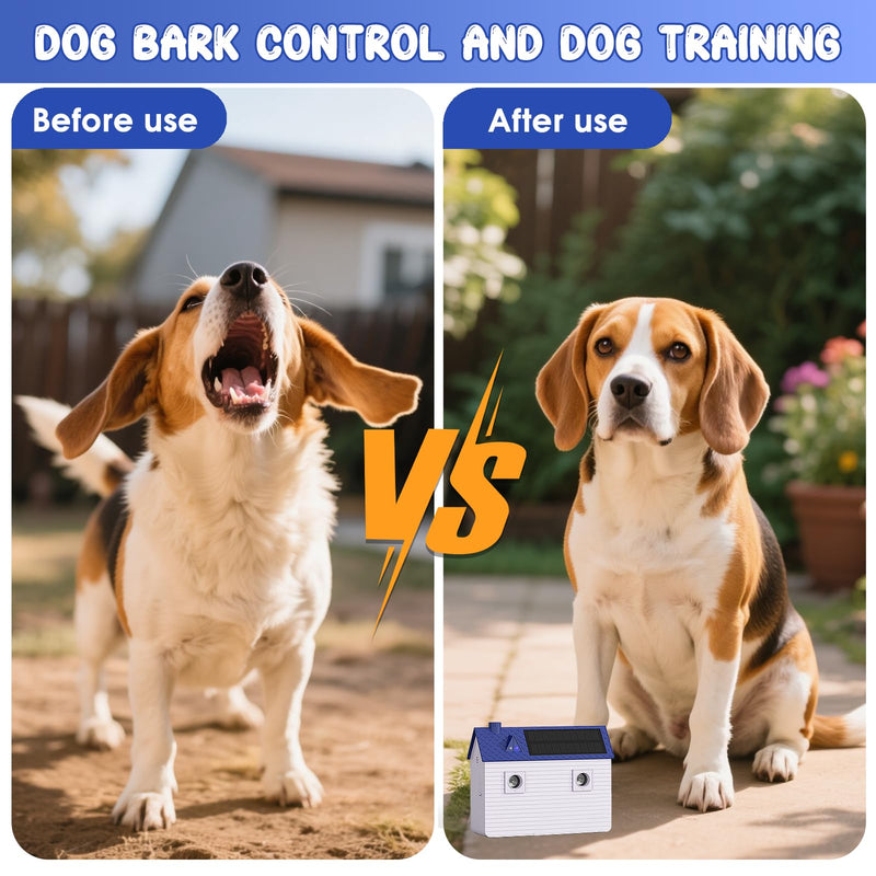 Dog Bark Deterrent Devices: Ultrasonic Anti Barking Device for Dogs with 3 Training Modes 50 FT | Solar Dog Barking Deterrent Devices | Stop Barking Dog Device for Indoor (Blue) Blue - PawsPlanet Australia