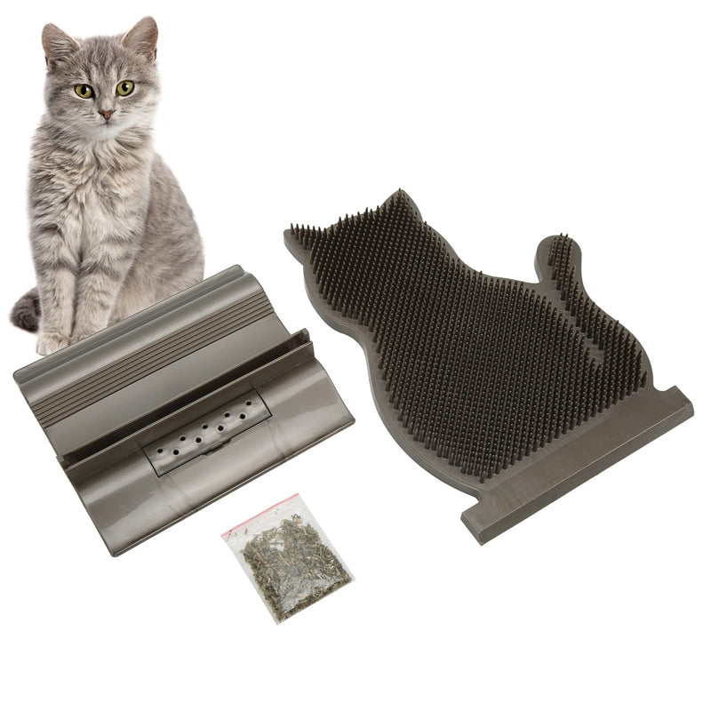 Cat Massage Brush, PE Material Cat Self Groomer Wall Corner Massage Comb Massager Tool for Cats with Long and Short Fur - PawsPlanet Australia