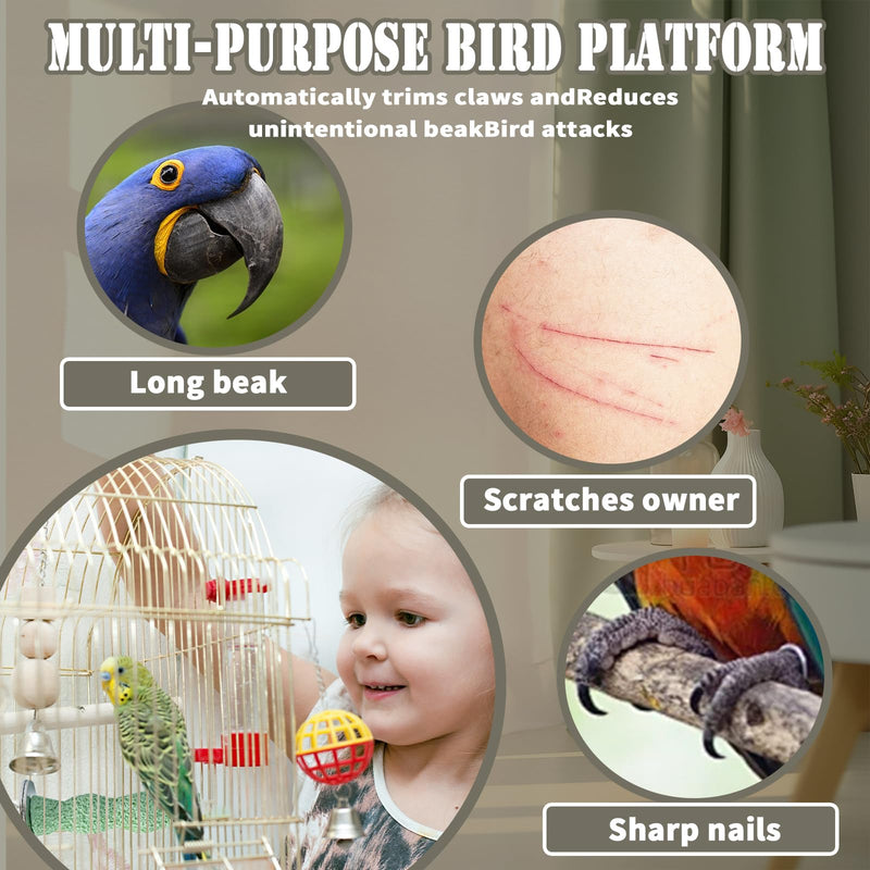 4PCS Bird Beak Grinding Stone,Bird Parrot Cage Perch Stand Platform Foot Claws Trimmer Chewing Toys for Budgies, Parakeets, Cockatiels, Conures - PawsPlanet Australia