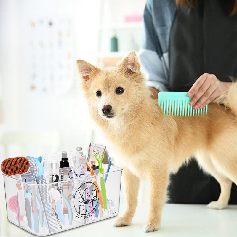 Dog Organization And Storage,Dog Grooming Bag,Dogs Organizer Pet Grooming Holder Cat Supplies Hair Organization Tool Box for Stuff Supply Bag Case Scissors Tools Caddy Dogs Beauty Organizers - PawsPlanet Australia