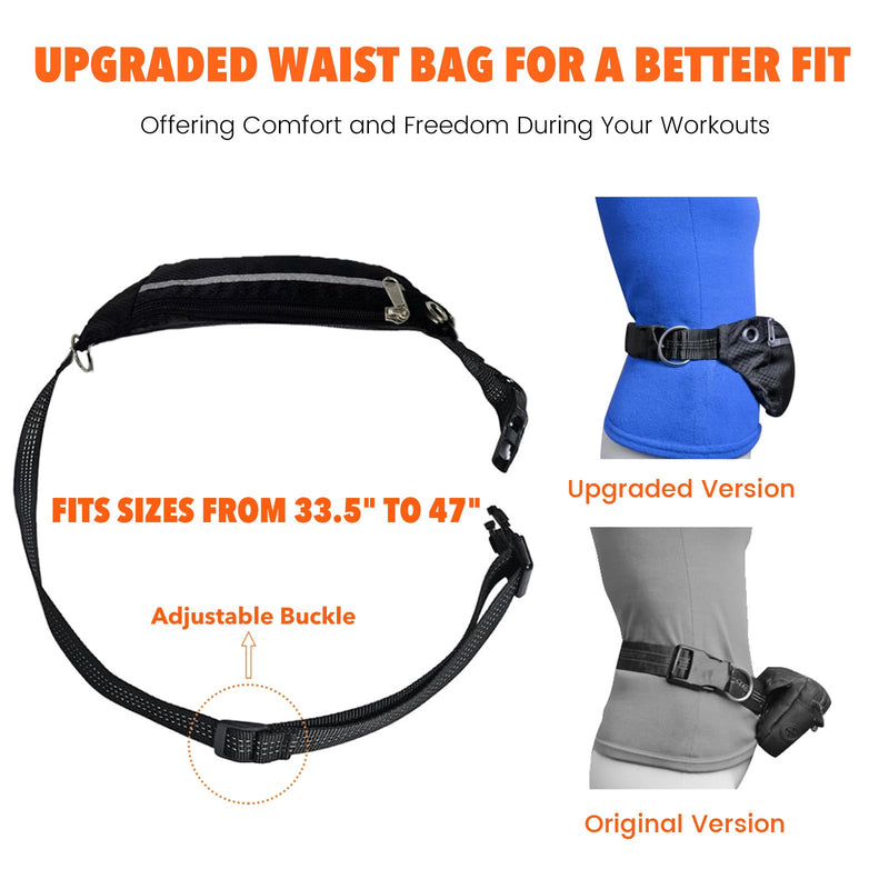 Hands Free Dog Leash with Lightweight Sports Waist Pack, for Small,Medium,Large Dogs (8–120 lbs), Reflective Heavy Duty Bungee Leash with Your Dog, Running,Walking,Hiking(Green) green - PawsPlanet Australia