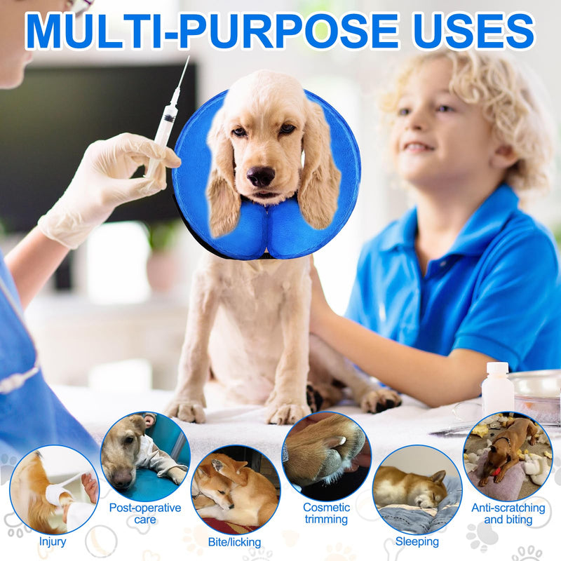Inflatable Dog Collar, Adjustable Dog Collar, Lick Protection, Neck Collar for Dogs, Protective Collar Dog, Dog Collar, Inflatable for Recovery After Surgery or Wounds
