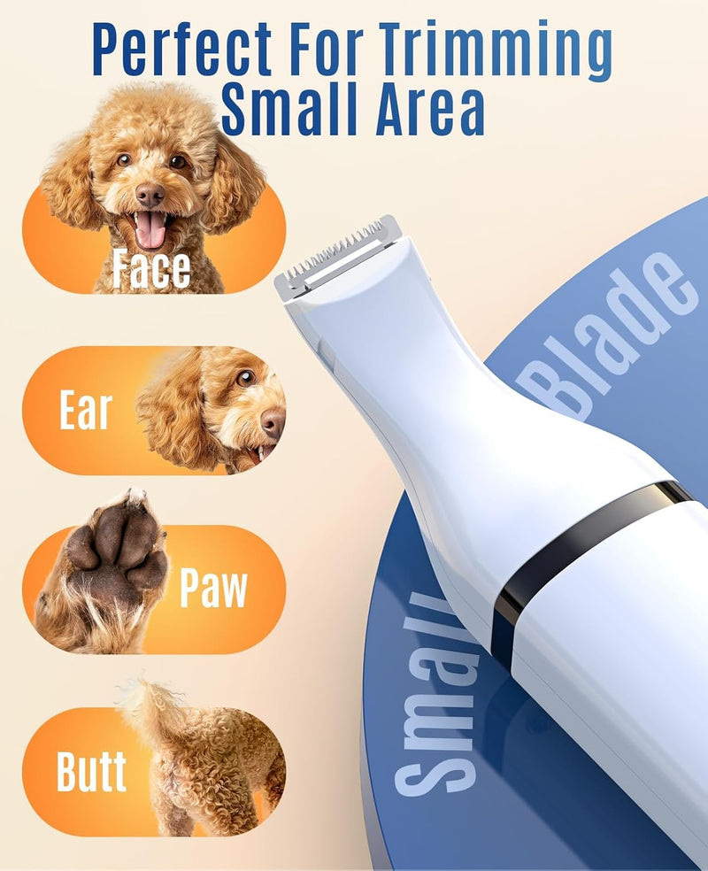oneisall Dog Nail Grinder and Paw Trimmer Kit 3 in 1 Quiet Rechargeable Electric Pet Nail Grinder with 2 LED Lights and Cordless Dog Grooming Safe Clippers - PawsPlanet Australia
