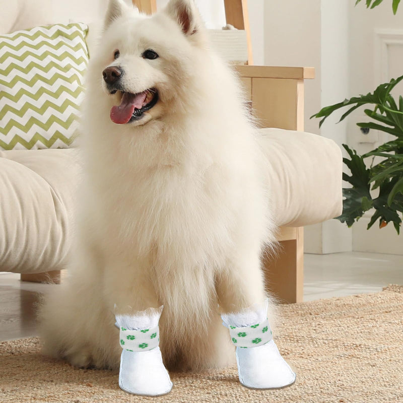 40Pcs Disposable Dog Booties for Paw Protection Dog Feet Covers Pet Shoes for Dogs Paw Wound Recovery Protectors with 2 Roll Dogs Paw Bandage for Medium Large Breeds(Blue, 40 Pack) Blue - PawsPlanet Australia