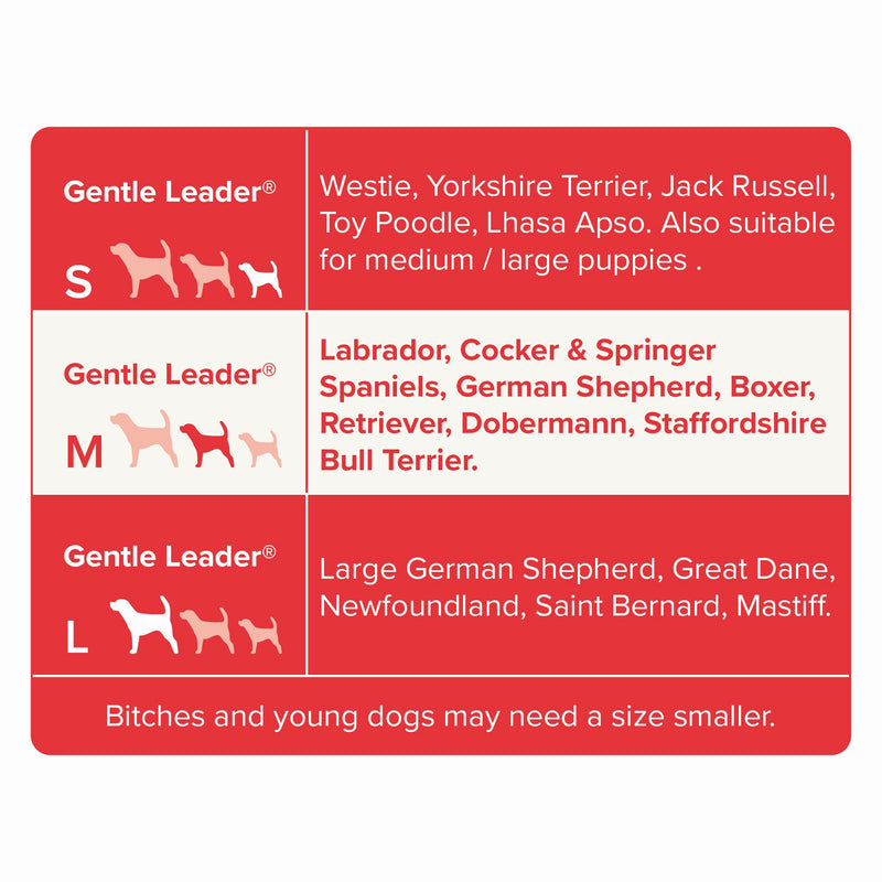 Beaphar | Gentle Leader | Head Collar for Medium Dogs | Stops Pulling On The Lead | Training Aid with Immediate Effect | Endorsed by Behaviourists | Red x 1