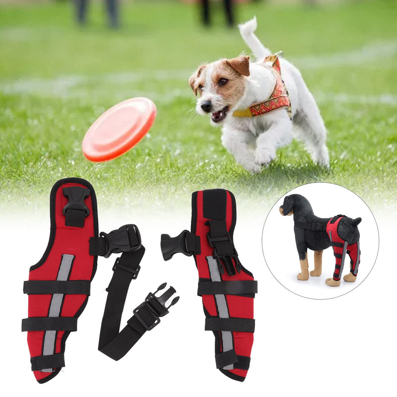 Dog Knee Brace for Torn ACL, Dog Knee Brace Dog Leg Braces, Elastic Shockproof Pet Knee Pads with Reflective Strips, Dog ACL Brace Hind Leg for K9 ACL CCL Luxating Patella (M) Medium - PawsPlanet Australia