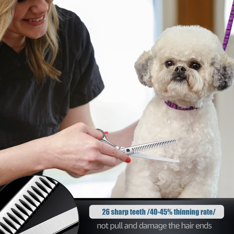 JASON 7.5" Professional Dog Grooming Chunker Scissors Japanese Stainless Steel Dog Chunker Shear for Pet Groomer Right Hand - PawsPlanet Australia