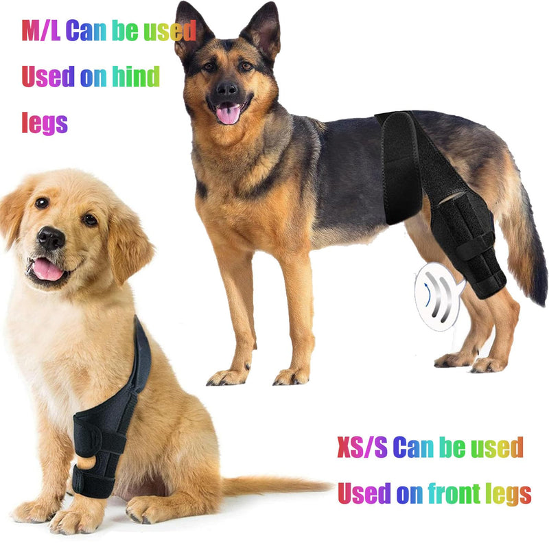 WADY Dog Knee Brace for Hind Leg, Dog Knee Brace for Wound Injury and Sprain Healing of Arthritis for Torn ACL Front Leg, Cruciate Ligament Support for Cocker Spaniel, Yorkie, Arthritis (L) L