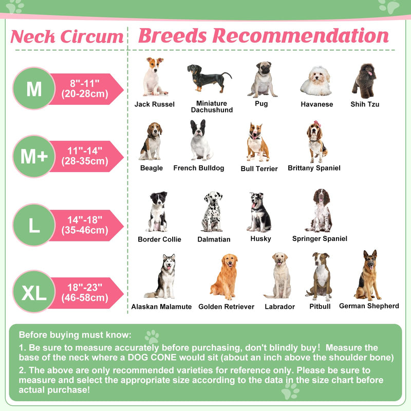 Inflatable Dog Cone, Watermelon Dog Donut Collar After Surgery, Dog Cone Alternative with Detachable Anti-Licking Shield, Soft Dog Cone for Large Medium Dogs Does Not Block View L - PawsPlanet Australia
